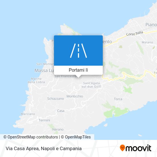 Mappa Via Casa Aprea