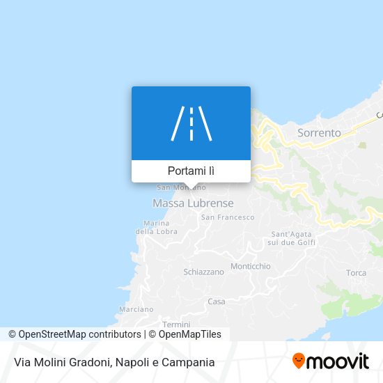Mappa Via Molini Gradoni