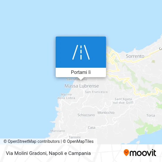 Mappa Via Molini Gradoni