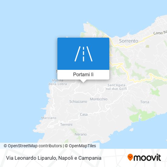 Mappa Via Leonardo Liparulo