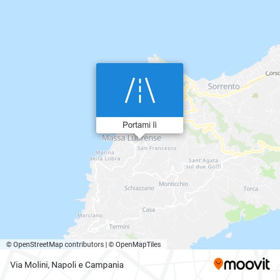 Mappa Via Molini