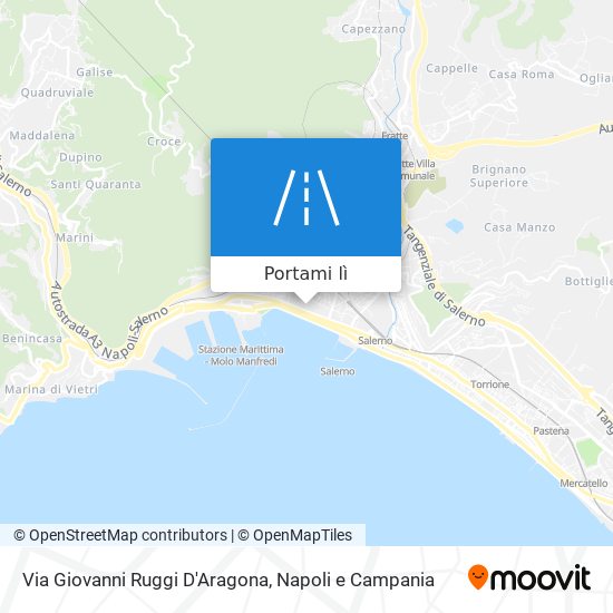 Mappa Via Giovanni Ruggi D'Aragona