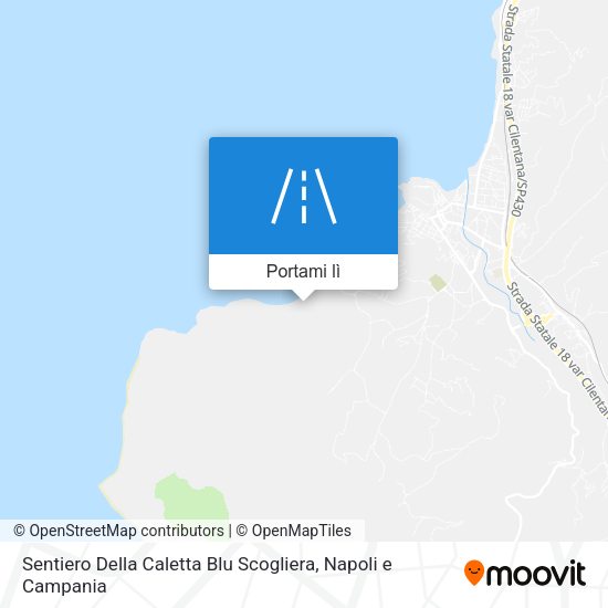 Mappa Sentiero Della Caletta Blu Scogliera
