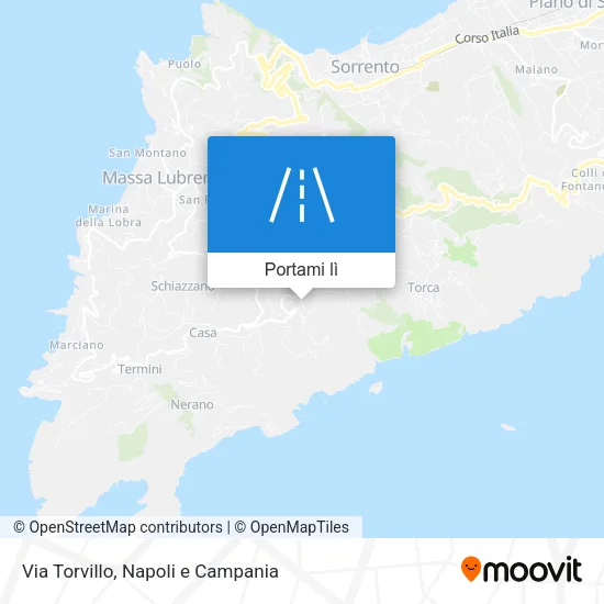 Mappa Via Torvillo