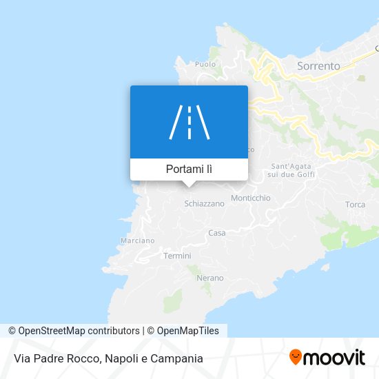 Mappa Via Padre Rocco