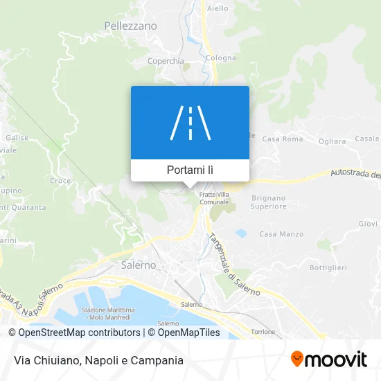 Mappa Via Chiuiano