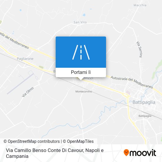 Mappa Via Camillo Benso Conte Di Cavour