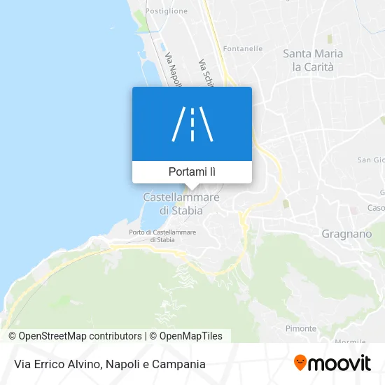 Mappa Via Errico Alvino