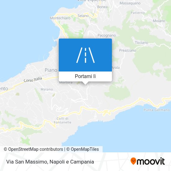 Mappa Via San Massimo