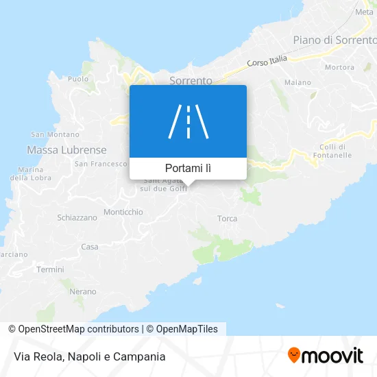Mappa Via Reola