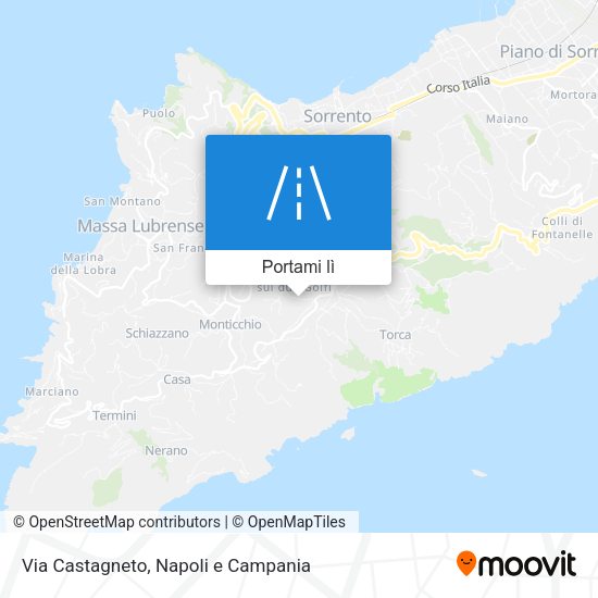 Mappa Via Castagneto