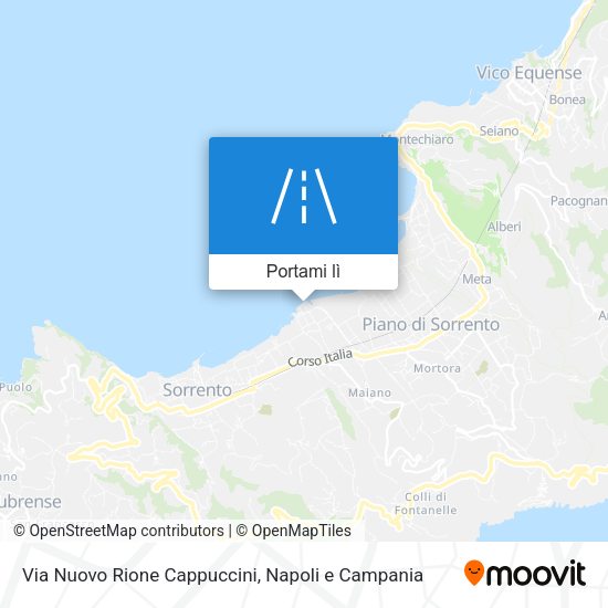 Mappa Via Nuovo Rione Cappuccini
