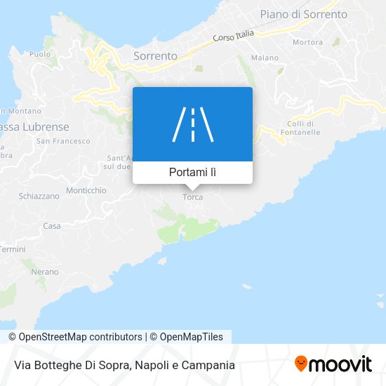 Mappa Via Botteghe Di Sopra
