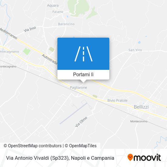 Mappa Via Antonio Vivaldi (Sp323)