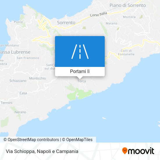 Mappa Via Schioppa