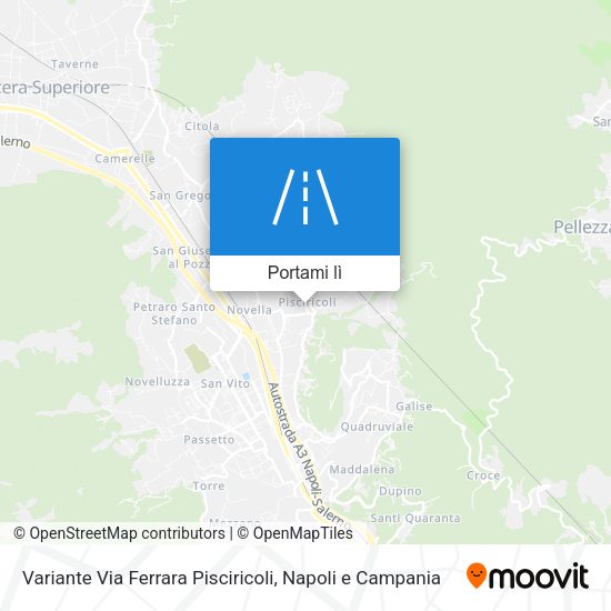 Mappa Variante Via Ferrara Pisciricoli