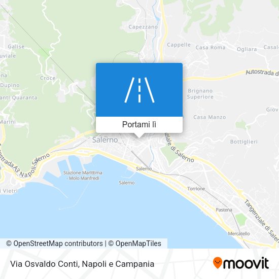 Mappa Via Osvaldo Conti