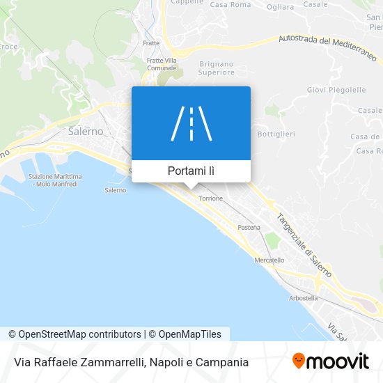 Mappa Via Raffaele Zammarrelli