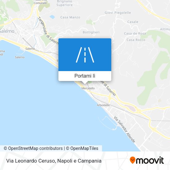 Mappa Via Leonardo Ceruso