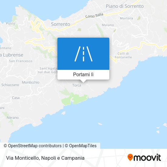Mappa Via Monticello