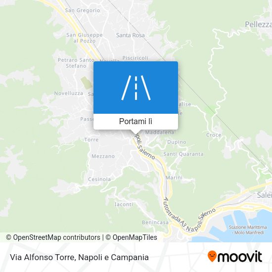 Mappa Via Alfonso Torre