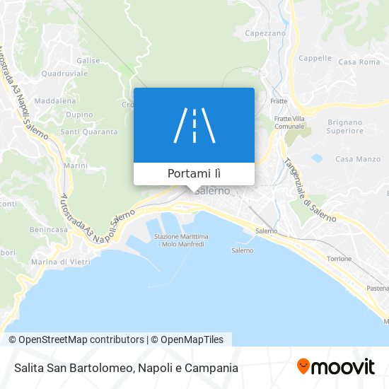 Mappa Salita San Bartolomeo