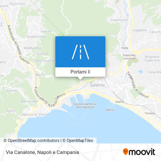 Mappa Via Canalone