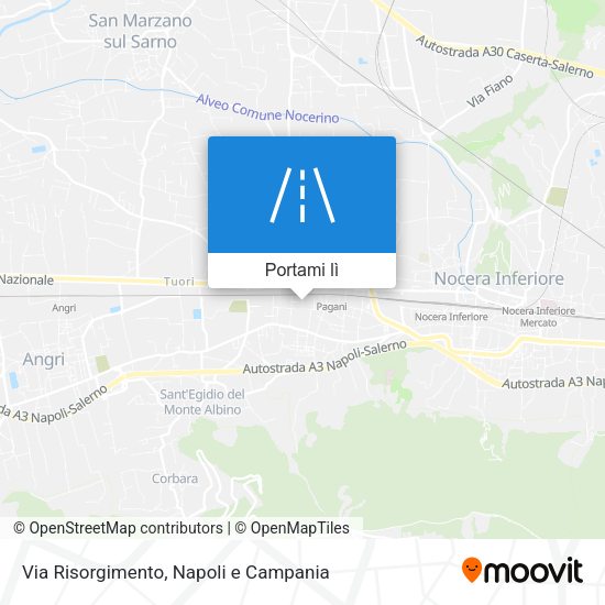 Mappa Via Risorgimento