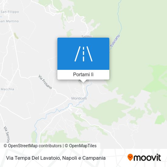Mappa Via Tempa Del Lavatoio
