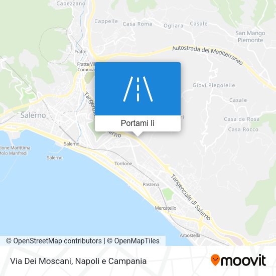 Mappa Via Dei Moscani