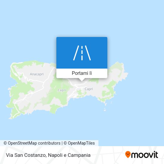 Mappa Via San Costanzo