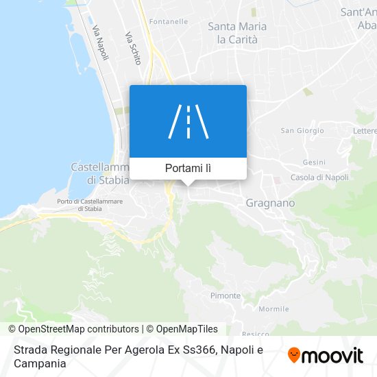 Mappa Strada Regionale Per Agerola Ex Ss366