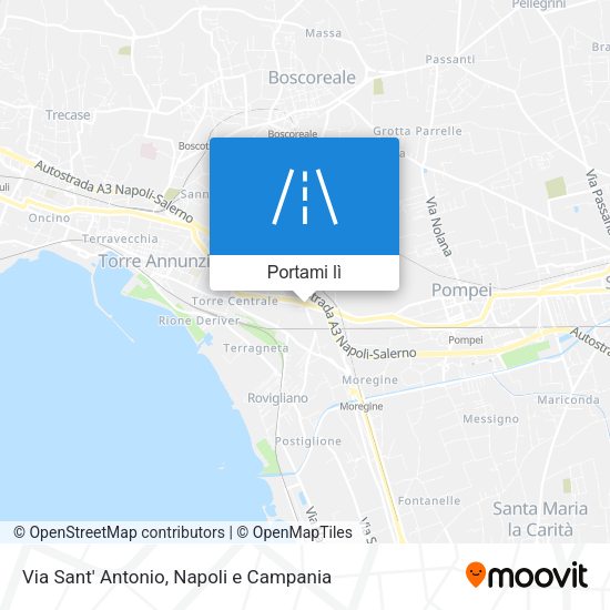 Mappa Via Sant' Antonio
