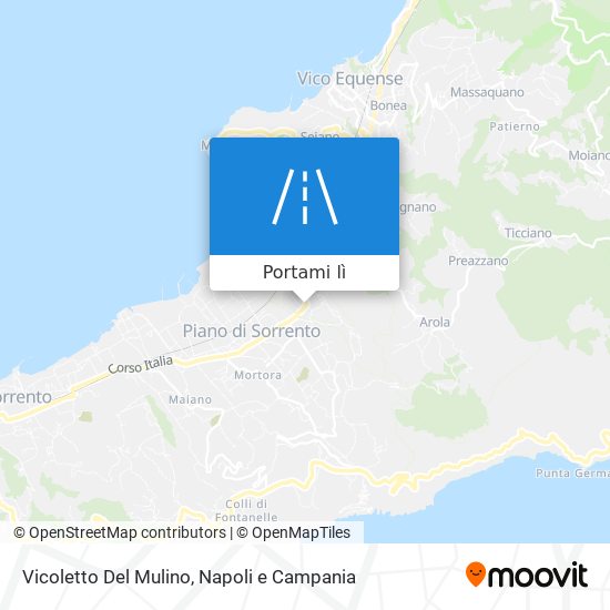 Mappa Vicoletto Del Mulino