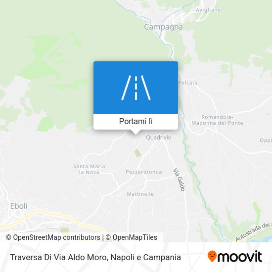 Mappa Traversa Di Via Aldo Moro