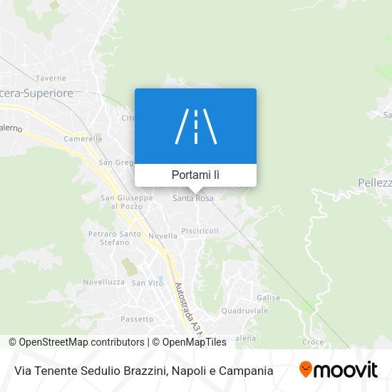 Mappa Via Tenente Sedulio Brazzini