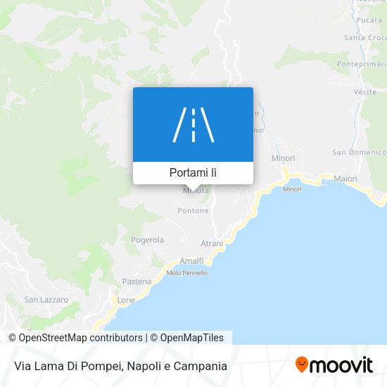 Mappa Via Lama Di Pompei