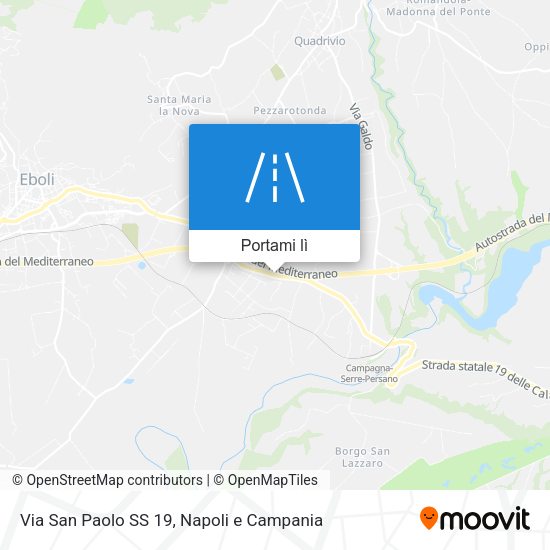 Mappa Via San Paolo SS 19