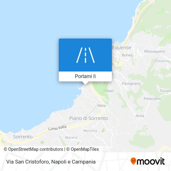 Mappa Via San Cristoforo