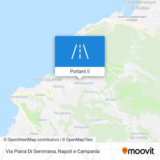 Mappa Via Piana Di Semmana