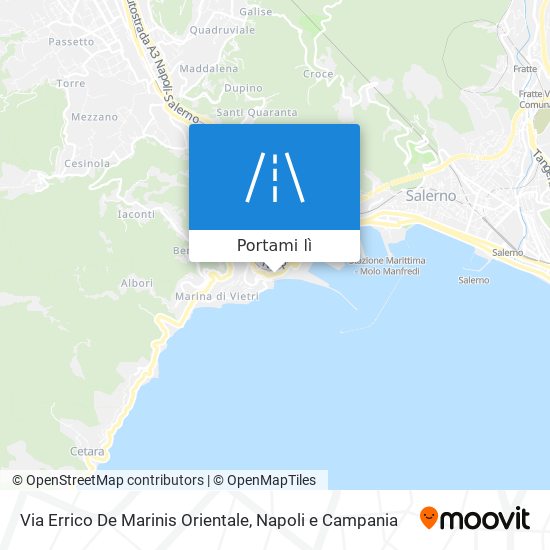 Mappa Via Errico De Marinis Orientale