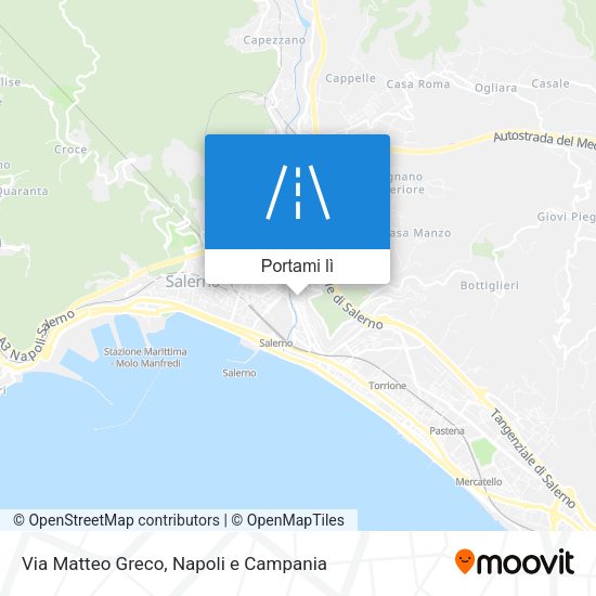 Mappa Via Matteo Greco