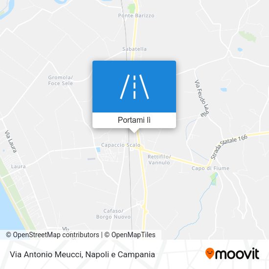 Mappa Via Antonio Meucci