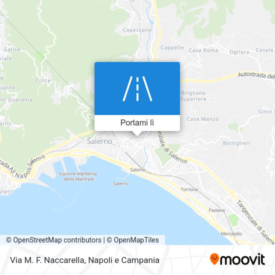 Mappa Via M. F. Naccarella