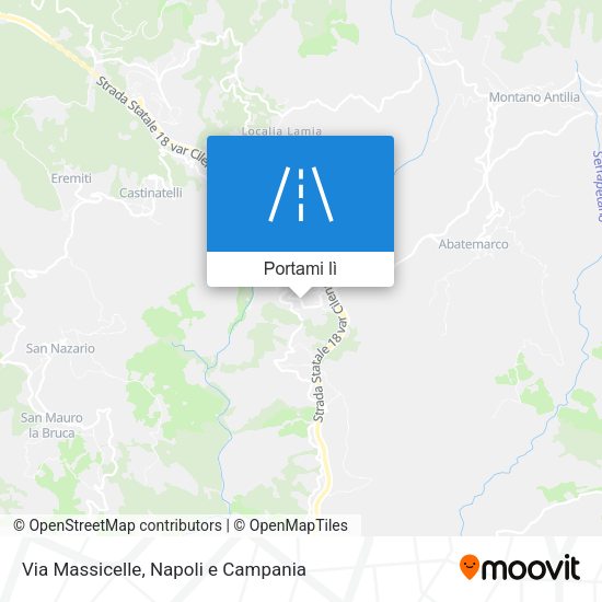Mappa Via Massicelle