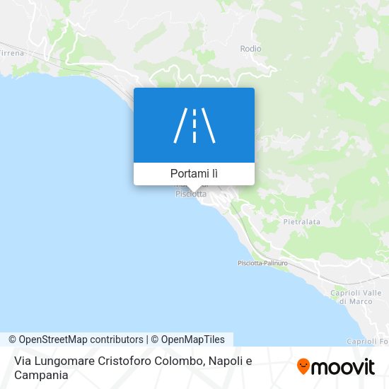 Mappa Via Lungomare Cristoforo Colombo