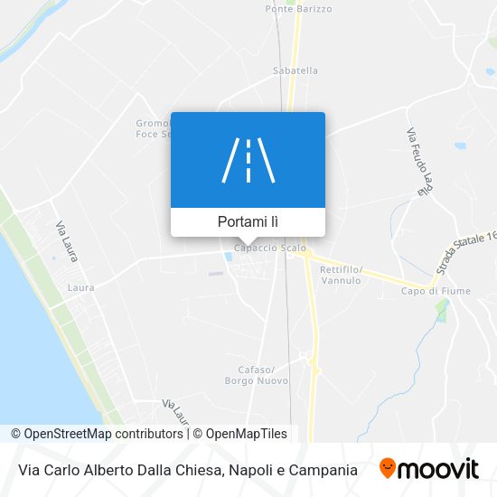 Mappa Via Carlo Alberto Dalla Chiesa