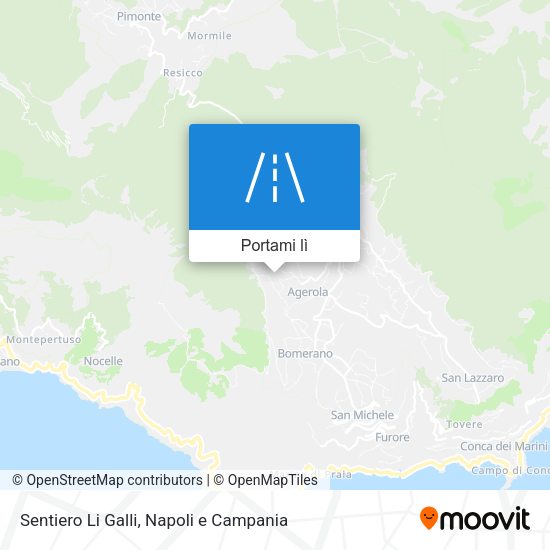 Mappa Sentiero Li Galli