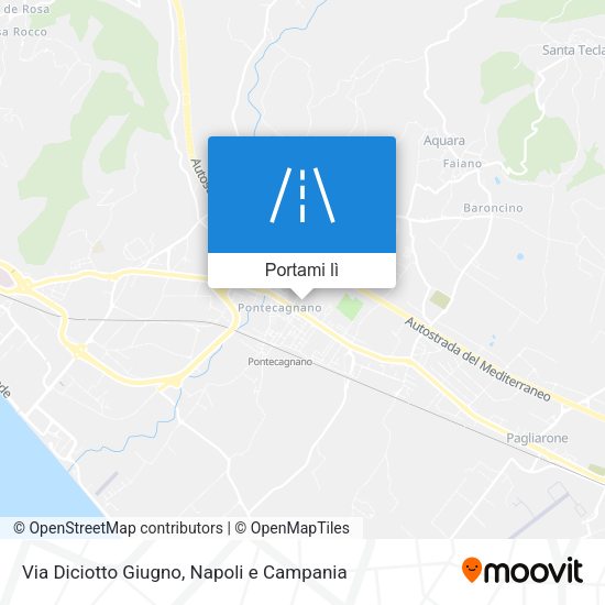 Mappa Via Diciotto Giugno