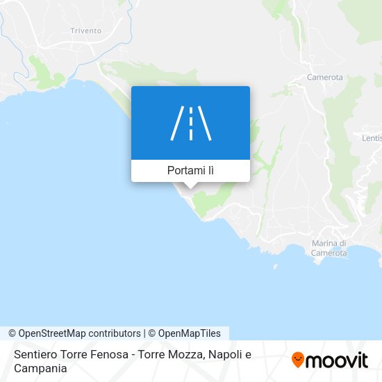 Mappa Sentiero Torre Fenosa - Torre Mozza